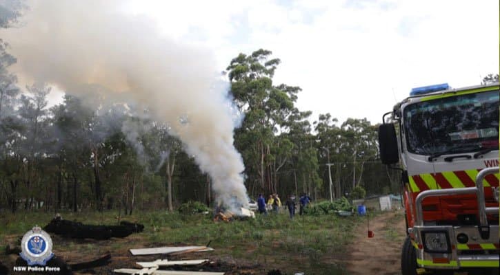 $4 Million Worth of Cannabis Incinerated by NSW Rural Fire Service