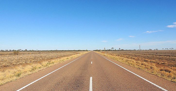 Australian road in Northern Territory