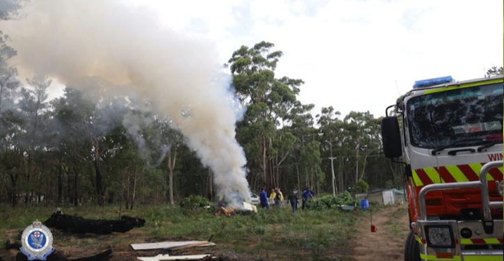 Cannabis lit on fire in Australia