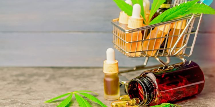 Cannabis in a shopping cart