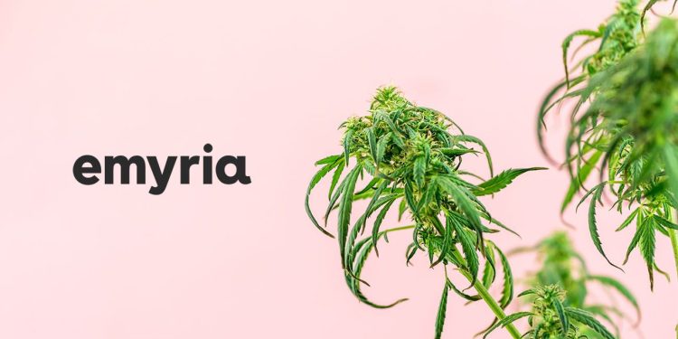 Emyria logo with cannabis